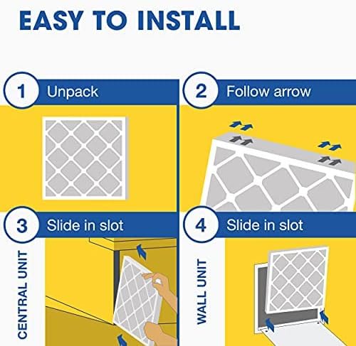 Aerostar 20x30x1 MERV 11 Air Filter, 4 Pack Set of HVAC Furnace Filters, Electrostatic MPR 1000-1200 & FPR 7 (Actual Size: 19 3/4 x 29 3/4 x 3/4 inches)