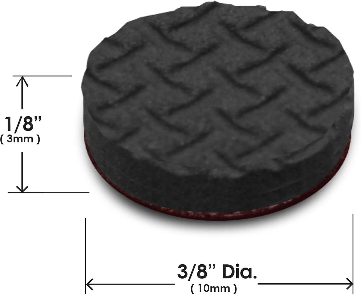 Slipstick GorillaBumperPads Premium Cabinet Door Bumpers 3/8” Round Non Slip Pads, Cabinet Stoppers, Bumpers for Drawers, Cupboards, Cutting Boards, Glass Tops, Picture Frames, 64 Gripper Dots