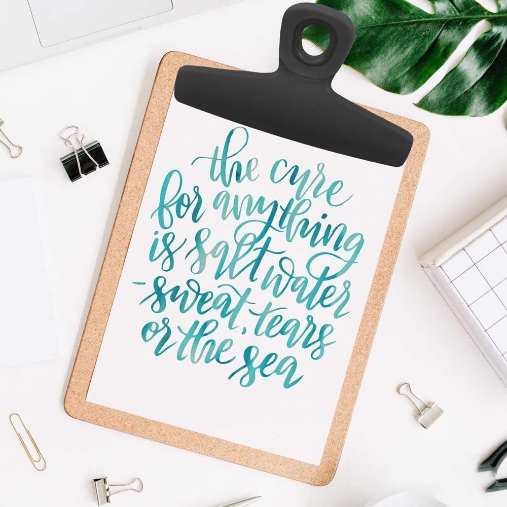 COOK WITH COLOR Bag Clips, Heavy Duty Chip Clip and Refrigerator Magnet Clips for Food Storage with Air Tight Seal Grip for Snack Bags and Food Bags (Black, Pack of 8)