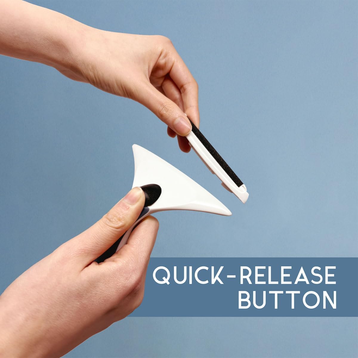 GLEENER Battery-Free 4-in-1 Fabric Shaver & Lint Brush | Ultimate Fuzz Remover | Adjustable Depiller Lint Remover for Clothing & Furniture (Slate Blue)