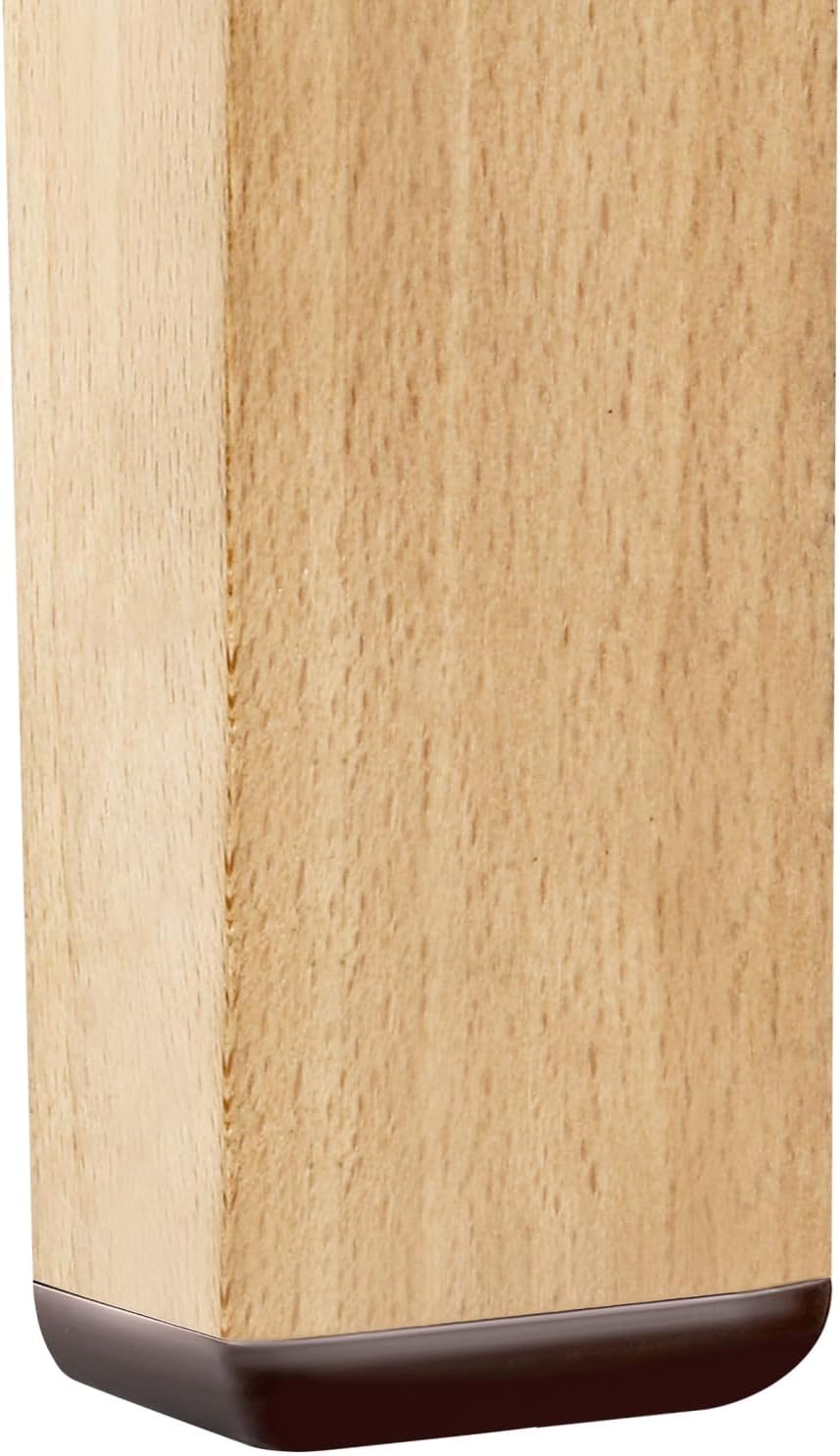 Furniture Sliders-Furnigear (Teflon) Nail in Chair Glides for Carpet and Hardwood Floor - Move Your Furniture Easily & Safely - Best Floor Protector (1x1-3/8 Nail, Brown-24 Pack)