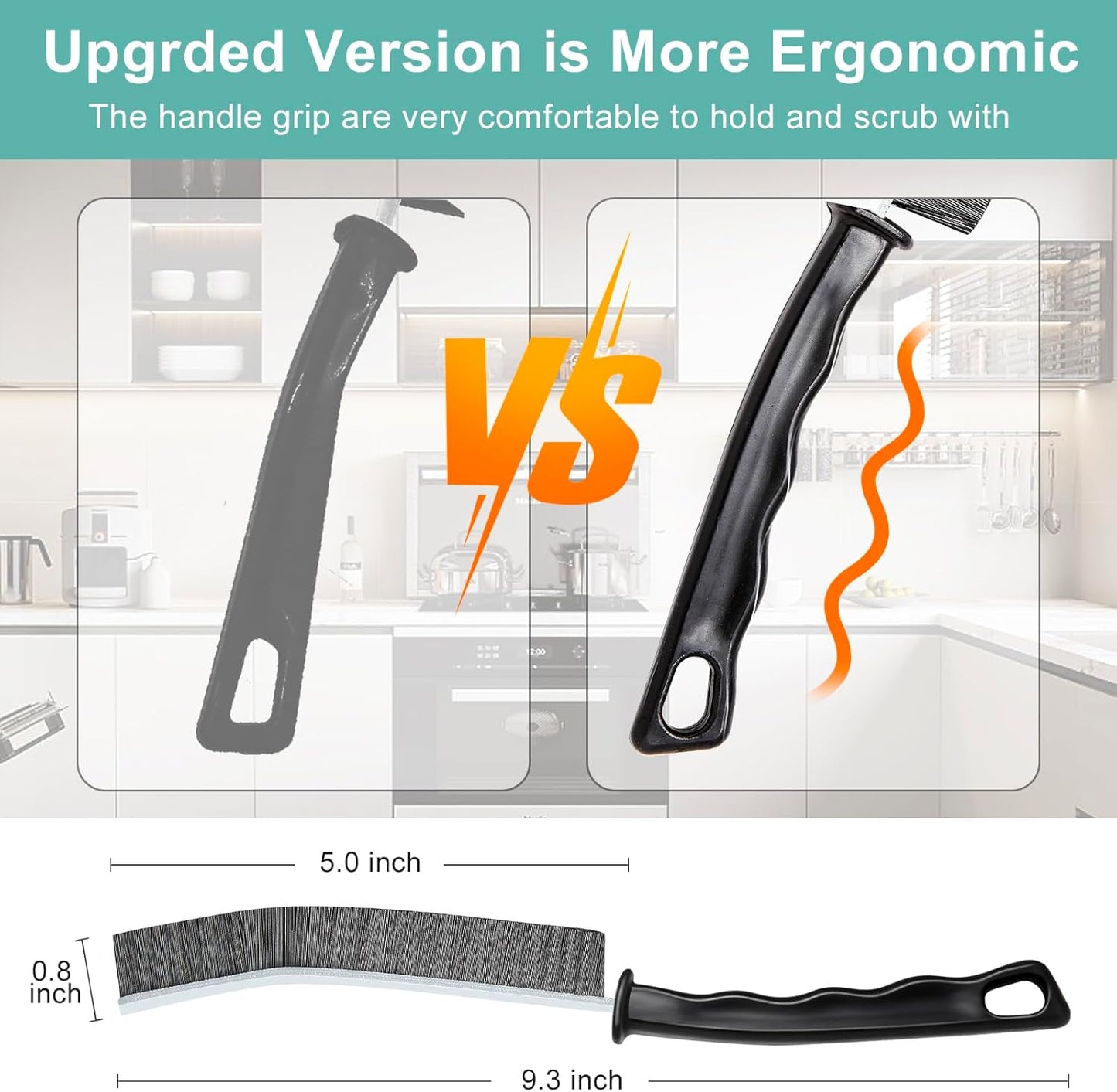 Crevice Cleaning Brush, Multifunctional Hard-Bristled Gap Scrub Brush, Gap Cleaning Tool, Home Essentials, Bathroom Cleaner Tools for Household Use, Kitchen, Window, Faucets, Toilet, Grout, Car, 5pcs