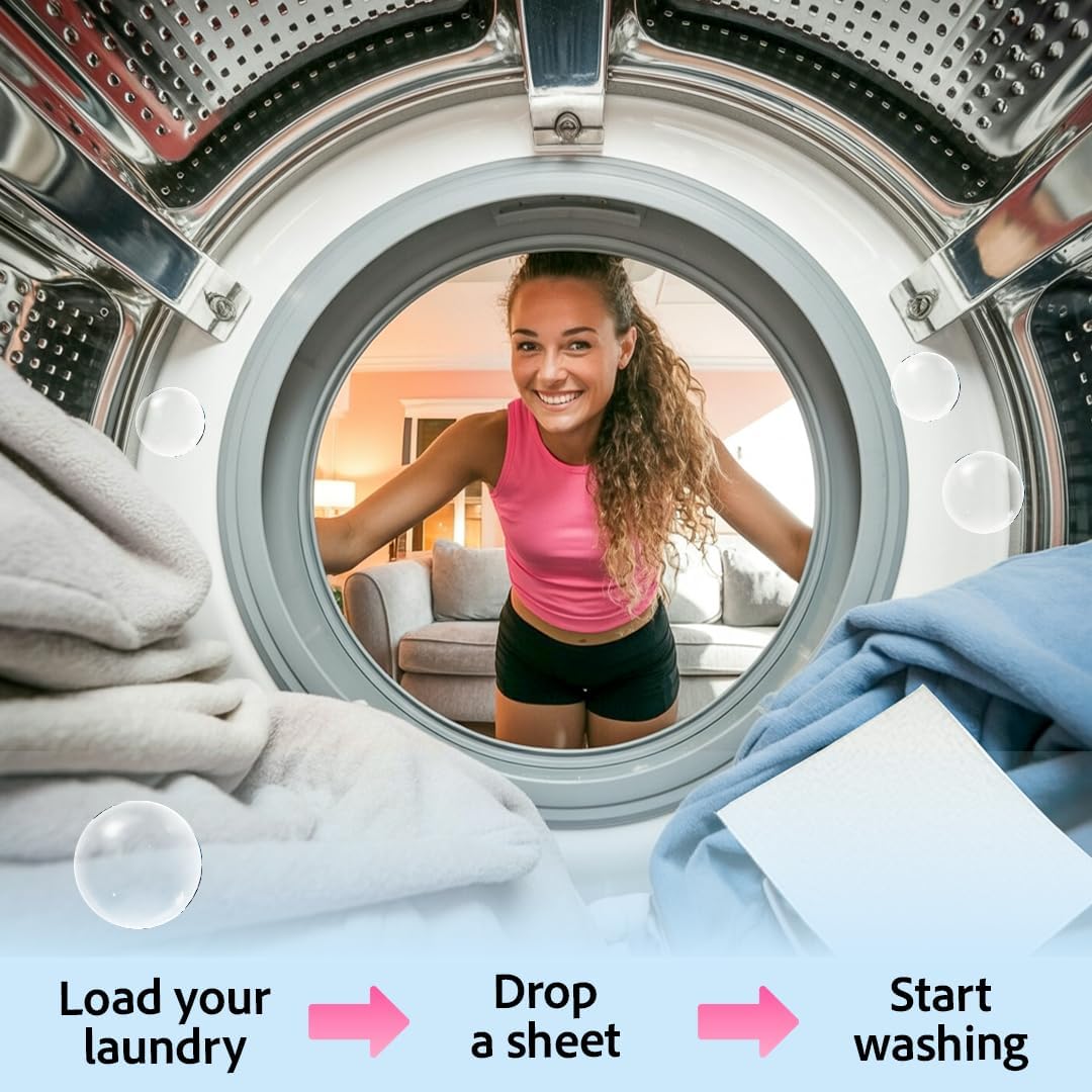 Laundry Detergent Sheets | Clothes Detergent Laundry Soap Sheets for Travel - Mess-Free, Ultra Concentrated, Recyclable Packaging, Stain Fighting - Refreshing Mist Scent, 120 Count