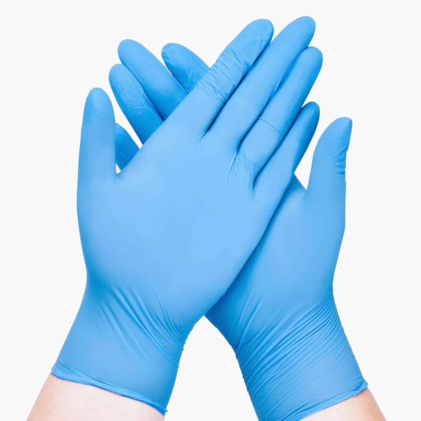 Disposable Nitrile Exam Gloves, 3 Mil, Blue, Nitrile Gloves Disposable Latex Free, Medical Gloves, Cleaning Gloves, Food-Safe Rubber Gloves, Powder Free, Non-Sterile, 100-ct Box (Small)
