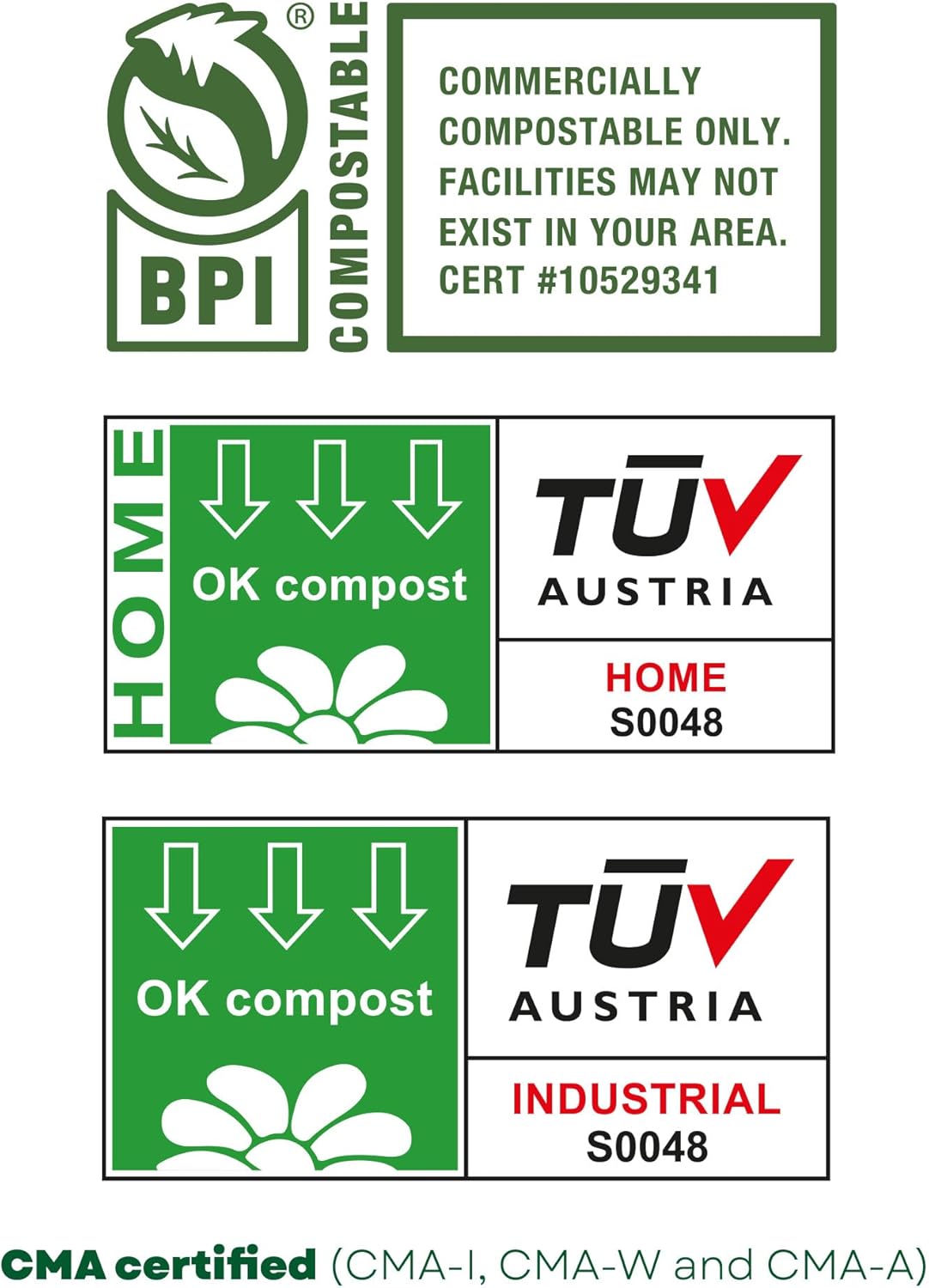 bioMat 35 Gallon Compostable Bin Liners for Food Waste, 30 Count, BPI ASTM D6400 and CMA Certified, Large Compost Bags for Compost Bin