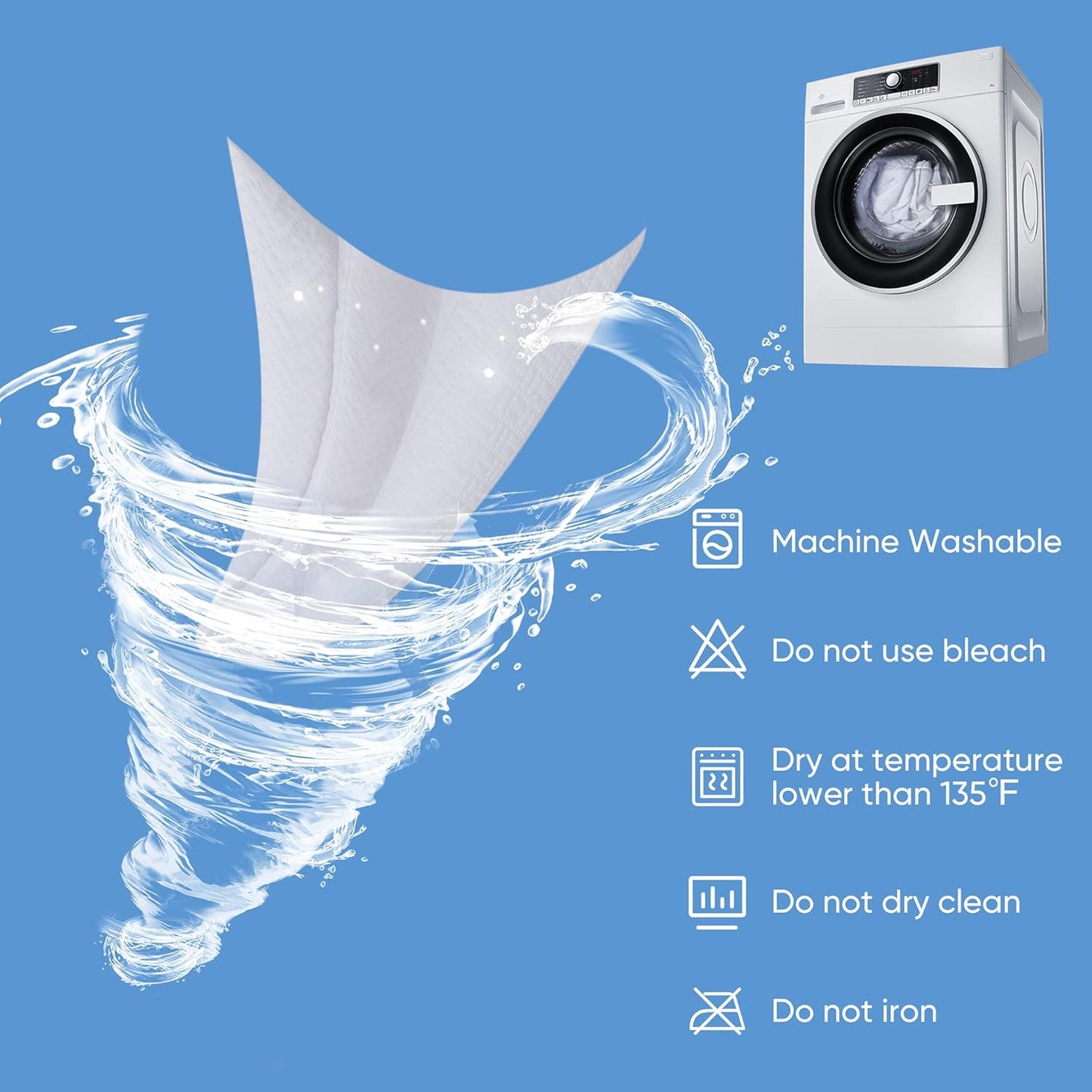 Hanherry 100% Waterproof Mattress Protector Full Size, Mattress Cover 3D Air Fabric Cooling Mattress Pad Cover Smooth Soft Breathable Noiseless, 8''-21'' Deep Pocket