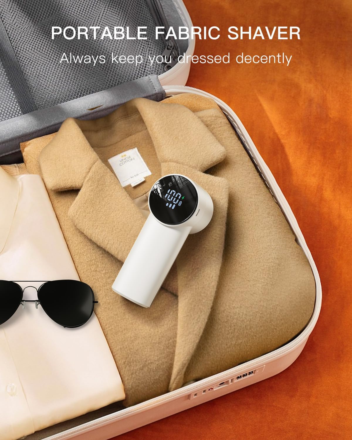 Electric Lint Remover and Fabric Shaver, Rechargeable Clothes Shaver for Sweater Furniture Couch, 3-Speed Pill Remover Defuzzer to Remove Fuzz Pilling from Blanket Jacket