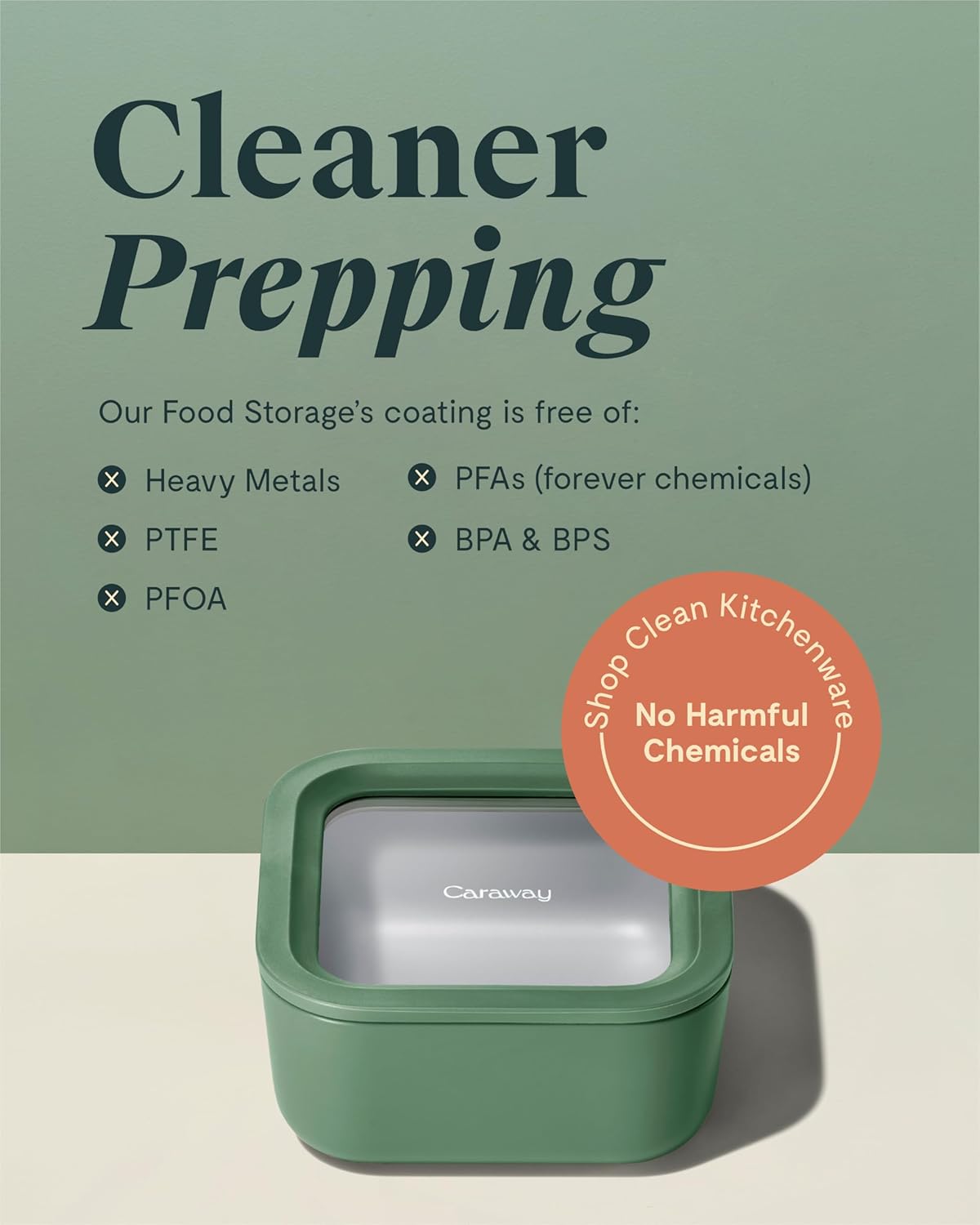 Caraway 2pc Glass Food Storage Set - 4.4 Cup Food Containers (2) - Ceramic Coated - Non Toxic, Non Stick Lunch with Lids - Dishwasher, Oven, & Microwave Safe - Navy