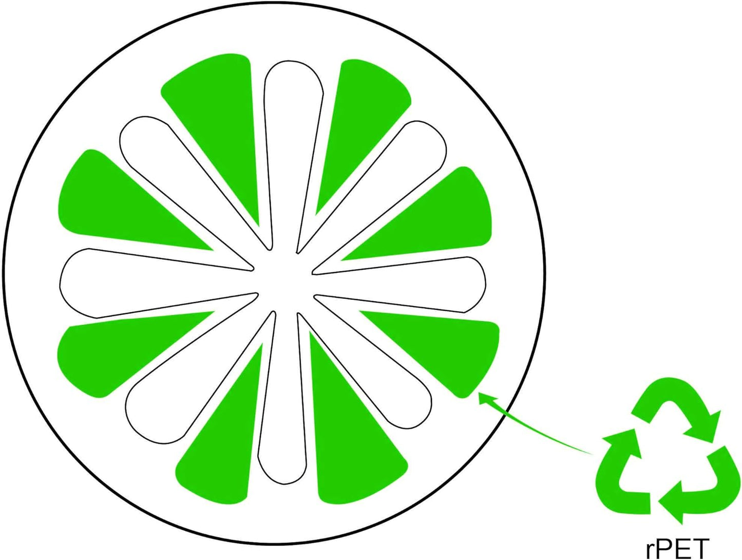 Tricol Clean Certified Recycled Microfiber Cleaning Cloths, Made from Plastic Bottles (12 x 12 in Cloths) Pack of 12