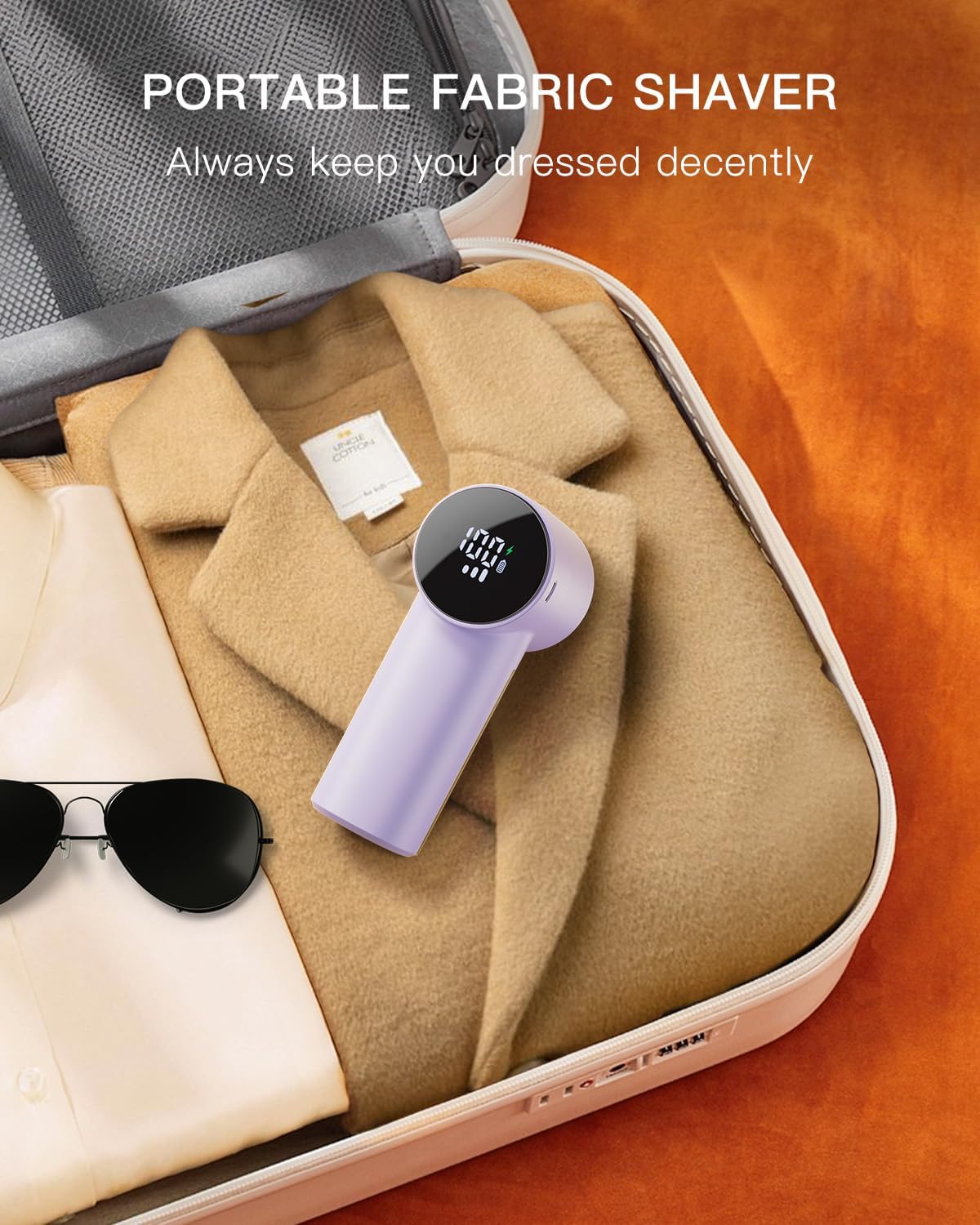 Electric Lint Remover and Fabric Shaver, Rechargeable Clothes Shaver for Sweater Furniture Couch, 3-Speed Pill Remover Defuzzer to Remove Fuzz Pilling from Blanket Jacket