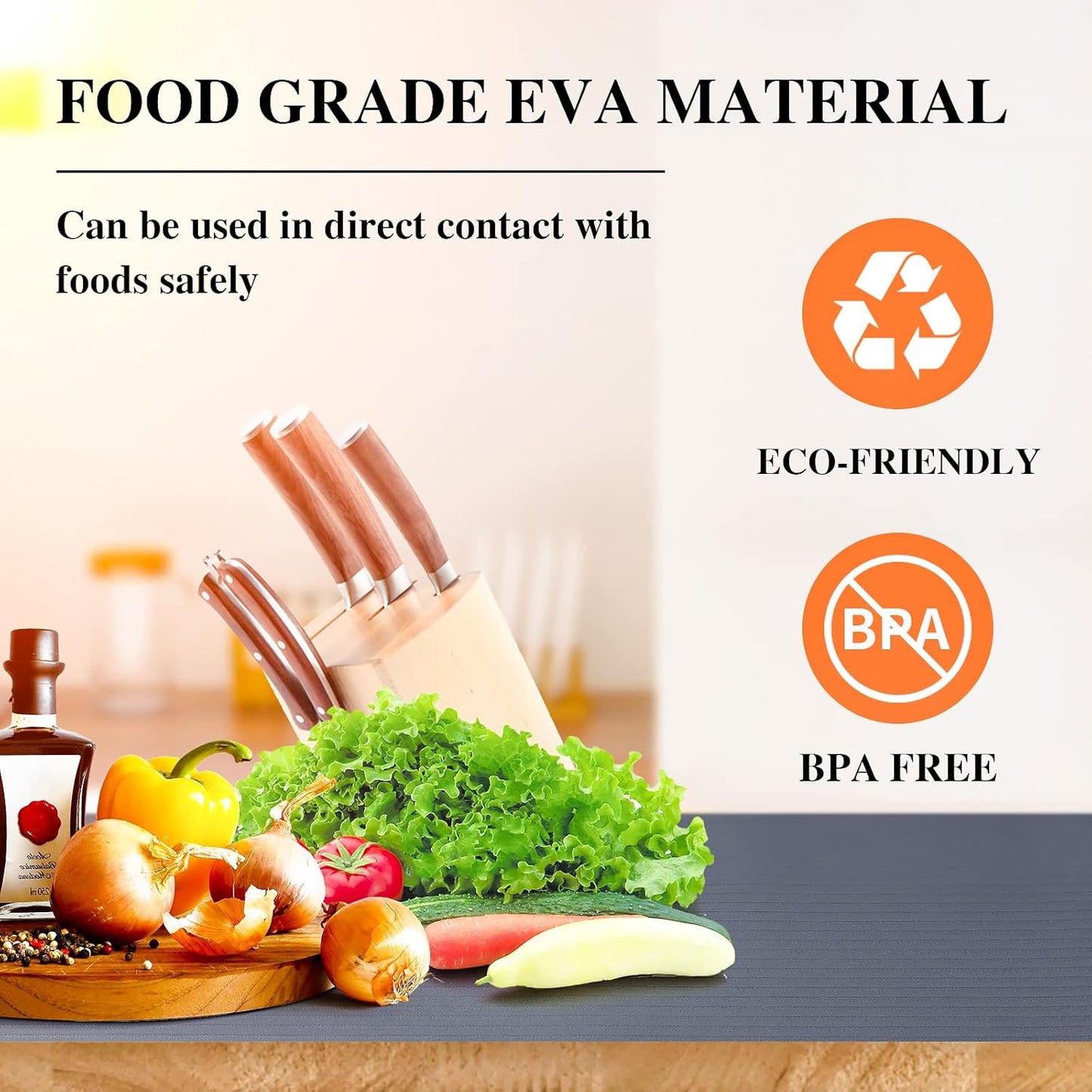 Shelf Liners for Kitchen Cabinets, 22Inch x 20Ft, Non Adhesive Shelf Liner, Non-Slip Kitchen Drawer Liners, Waterproof Durable Cabinet Liners for Shelves, Refrigerator, Pantry, Dark Gray