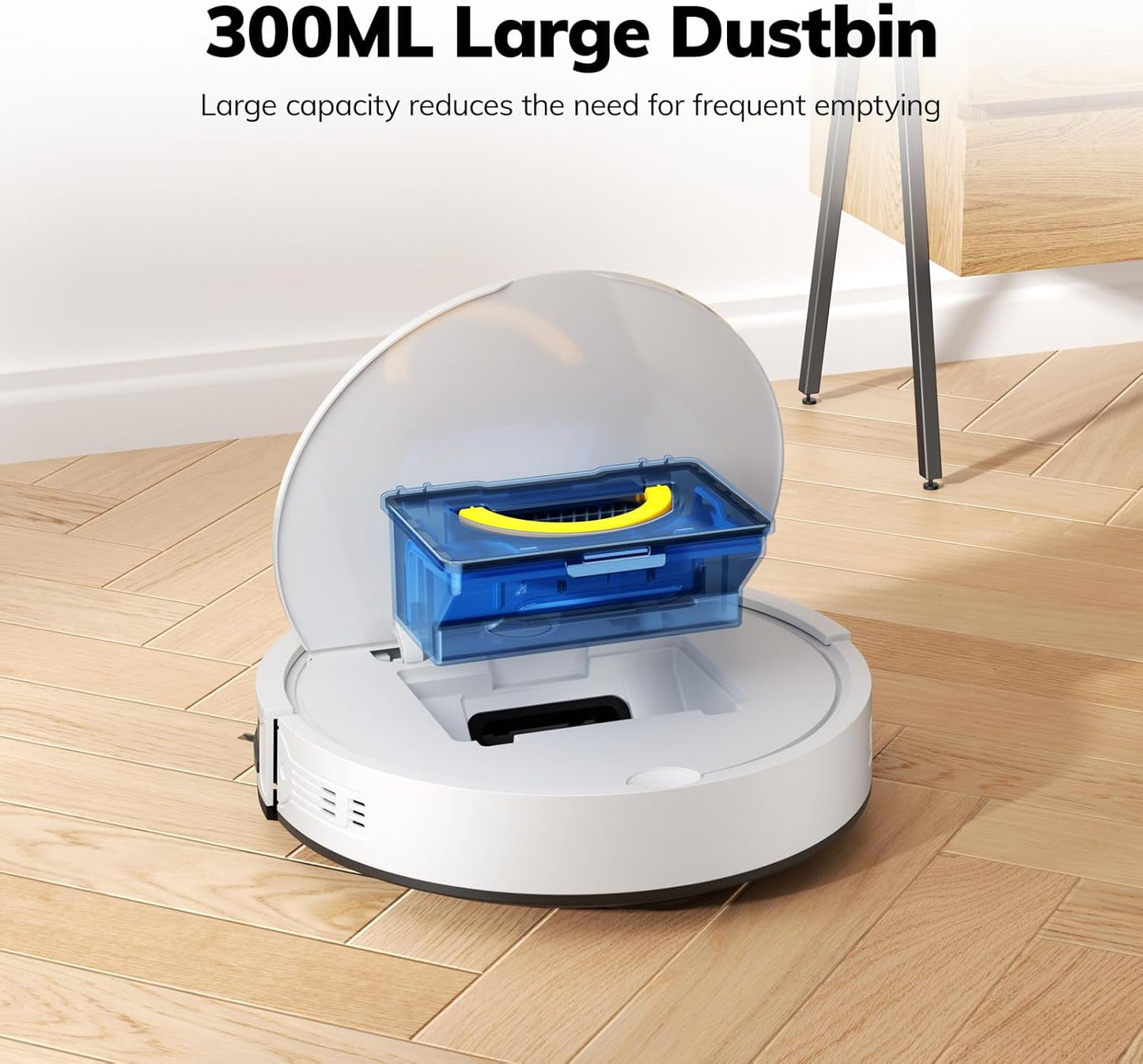 ILIFE V2 Robot Vacuum Cleaner, Tangle-Free Suction, 120 Mins Runtime, Slim, Self-Charging Robotic Vacuum Cleaner, Ideal for Pet Hair and Hard Floors