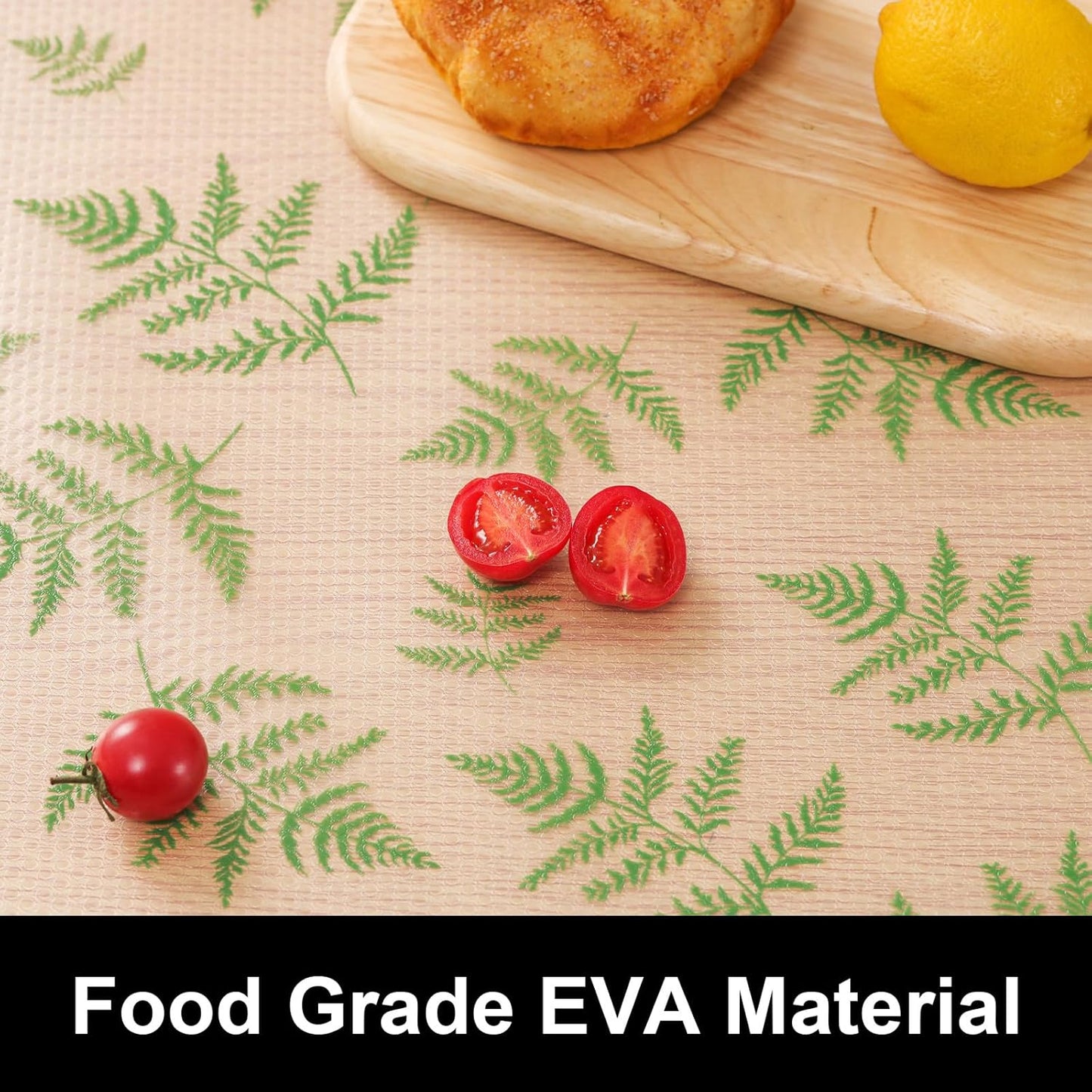 CooyesFridge Liners Shelf Liner for Kitchen Cabinets Refrigerator Liners Waterproof & Oil-Proof Kitchen Cupboard Liner Non Adhesive Drawer Mats EVA Material for Shelves