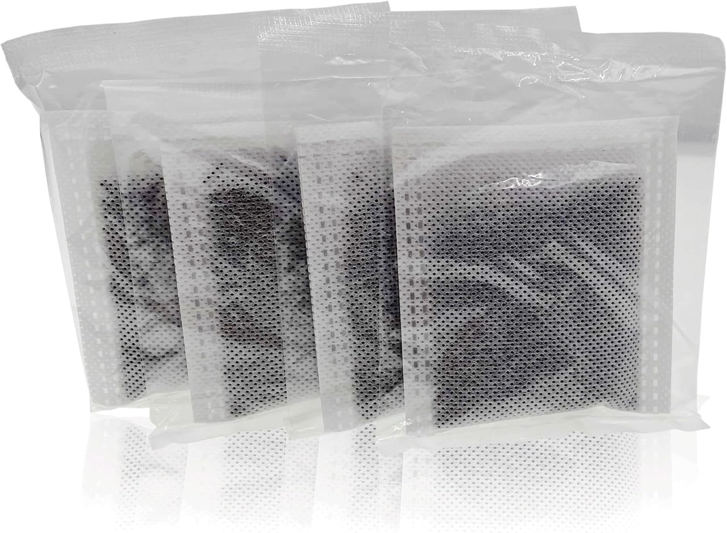 4 Pack Compact Activated Charcoal Odor Absorbing Filter Smaller Refill Deodorizer Compatible with iTouchless Under 8 Gallons Small Trash Cans with Filter Compartment