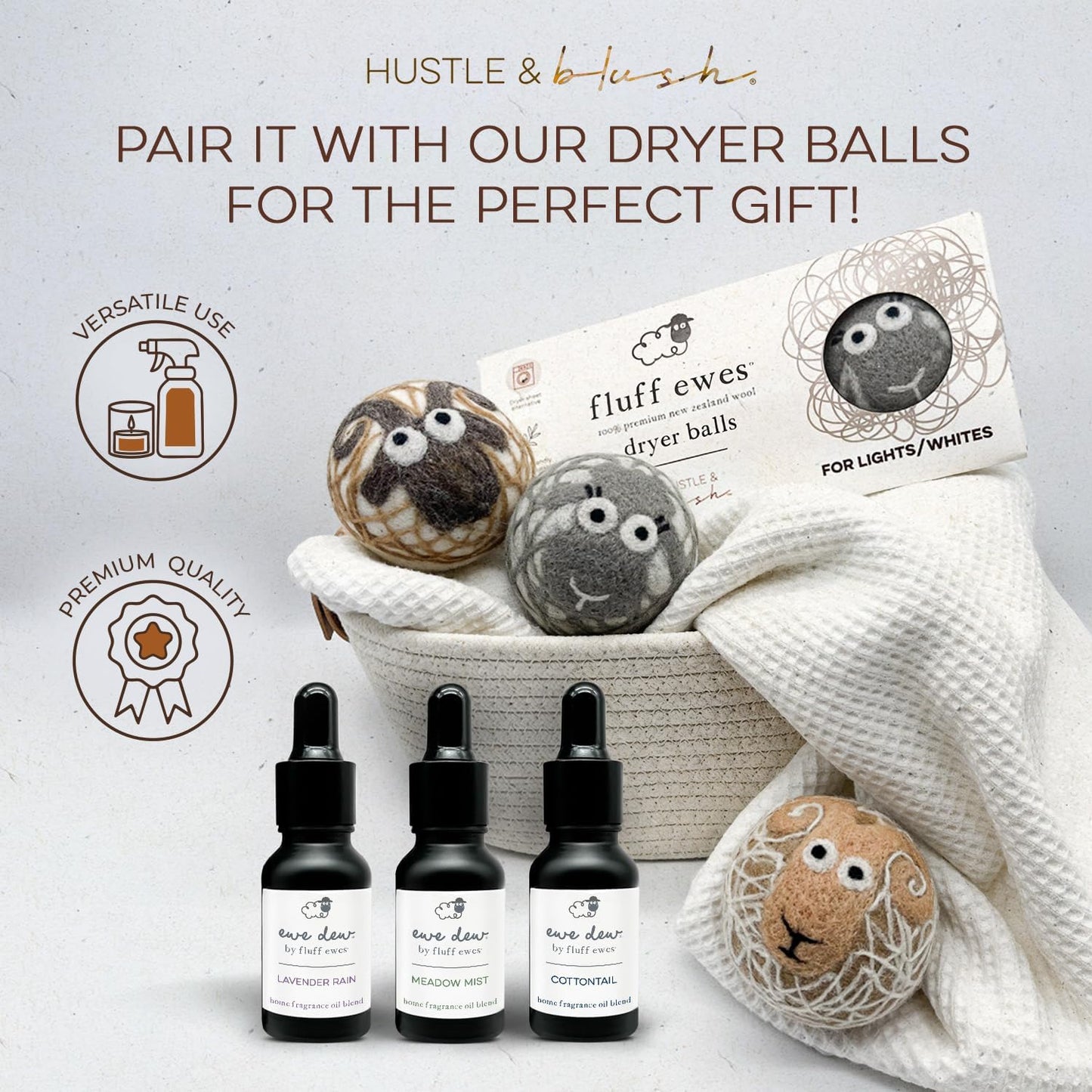 Laundry Essential Oils for Dryer Balls 15ml Lavender Rain - Blend of Laundry Fragrance Oil and Essential Oils Wool Balls, Compact & Multi-Use Essentials Oil for Diffusers and Candle Making Scents