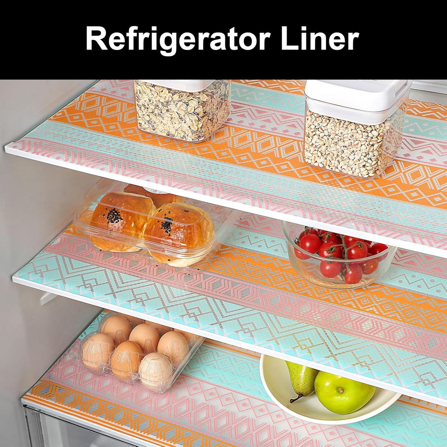 Cooyes Drawer and Shelf Liner, Non-Adhesive Shelf Liners for Kitchen Cabinets, Thick Strong Grip Mats for Desk, Shelves, Bathroom Drawers, Fridge, Cabinet Protection