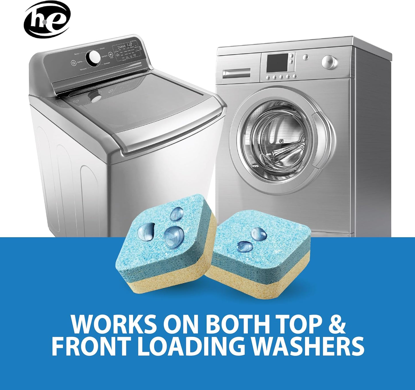 SANI 360° Washing Machine Cleaning tablets, 12 pack is Formulated with Enzyme, Deep Cleans and Deodorizes Front and Top Loading Washers use up to 1 year supply Lemon Scent