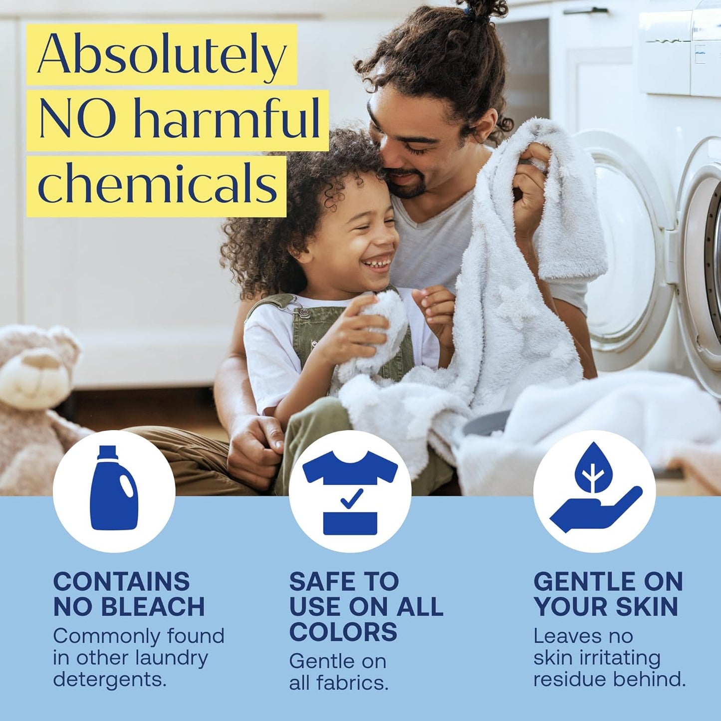 Fab Tab Laundry Detergent Tablets, Plant-Based Formula, Removes Tough Stains, Plastic-Free Alternative to Pods, All Washing Machines (12 Count, Floral)