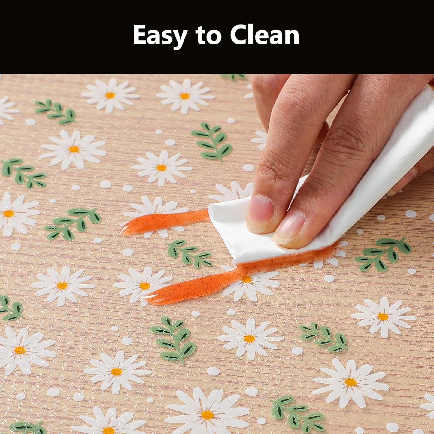 INNOLITES Shelf Liner – Cabinet & Drawer Liner Non-Adhesive – Waterproof Oil-Proof – Durable EVA with Floral for Kitchen Cabinets Refrigerator – BPA-Free, Easy to Cut 11.8" x 118"