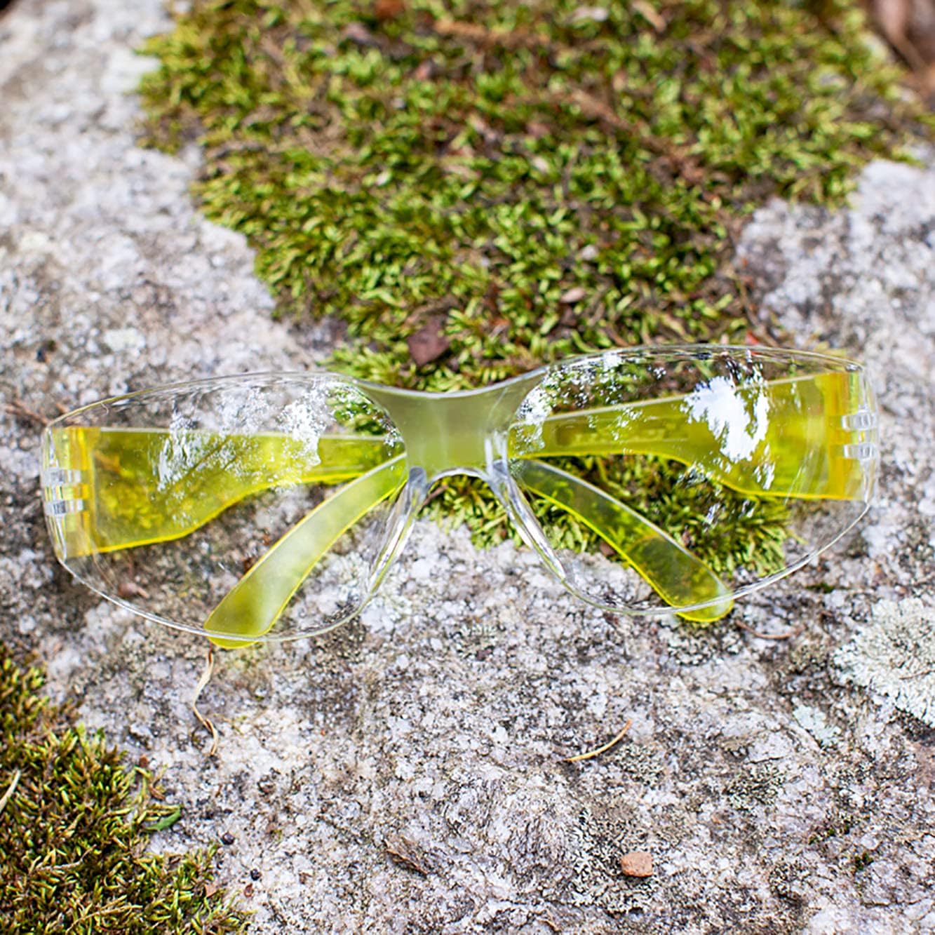 BISON LIFE Safety Glasses - Scratch Resistant Wrap Around Eyewear, Polycarbonate ANSI Z87.1 Impact Resistant Lens