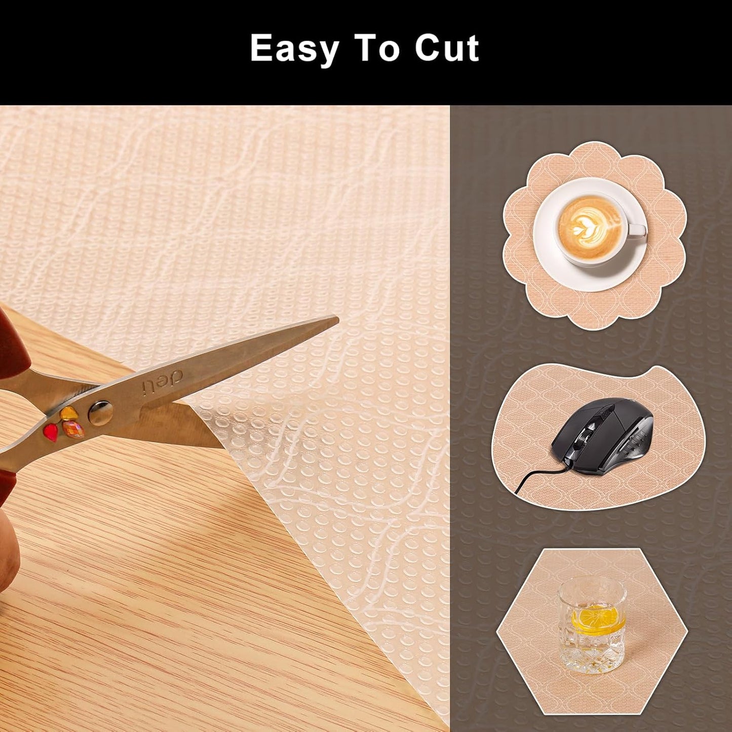 Cooyes Shelf Paper for Kitchen Cabinets Non Adhesive, Waterproof & Oil-Proof Kitchen Drawer Liner for Refrigerator Drawer Fridge Cupboard (23.6 Inch W x 354 Inch L)