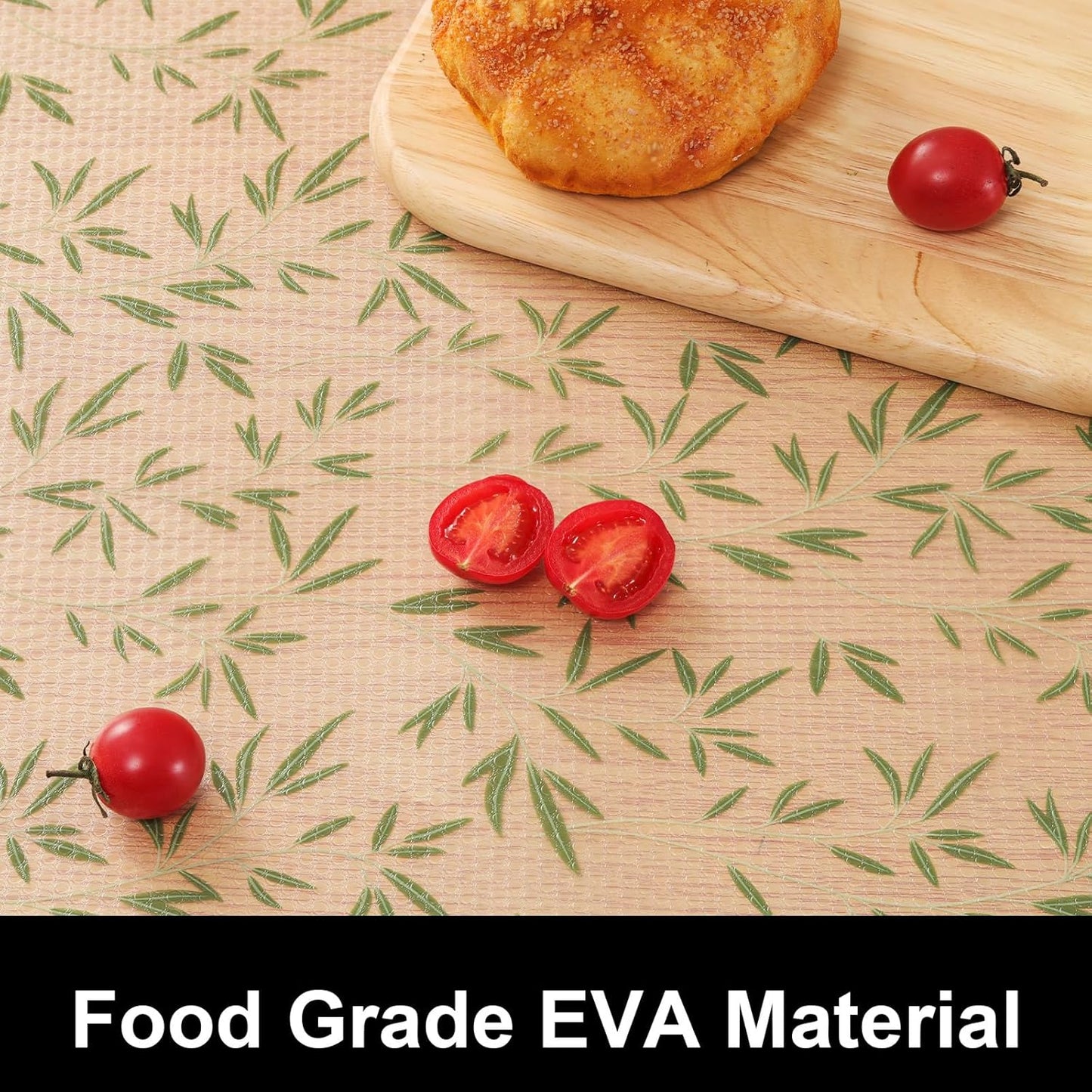 Cooyes Drawer Liner Shelf Liners for Kitchen Cabinets Refrigerator Liners Waterproof & Oil-Proof Kitchen Cupboard Liner Drawer Mats EVA Material Non Adhesive Fridge Liner for Shelves