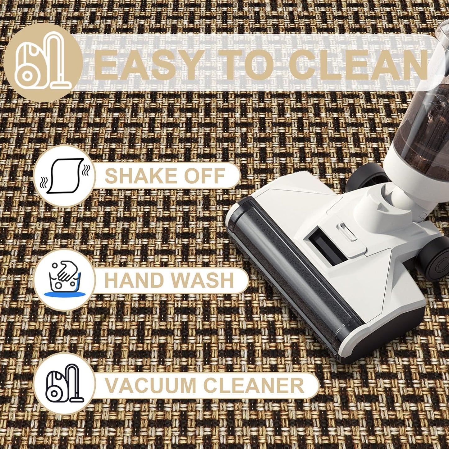 LEKEEPGO Door Mat Indoor Entrance 24"x36", Absorbent Indoor Door Mat, Non Slip Rubber Backing Inside Door Mats, Washable Floor Mat, Low-Profile Doormat for Front Door, Entryway, Entrance, Black