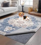 Non-Slip Rug Pads 2 x 10ft, 100% Waterproof Extra Large Area Rugs Non Skid Rug Pad for All Floors and Finishes Durable Hardwood Floor Protective Felt Keeps Rugs in Place, Safe and Secure