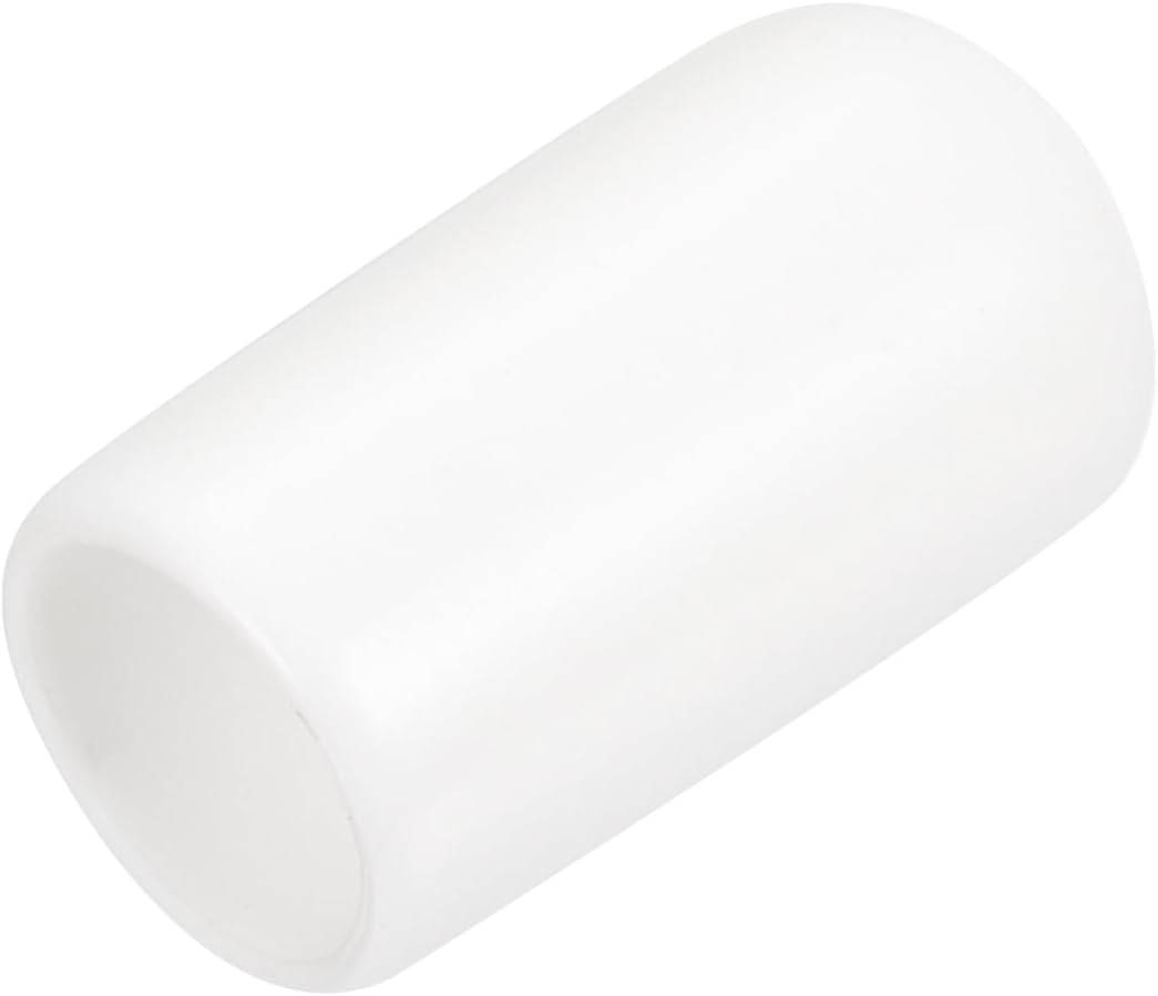 uxcell 20pcs Rubber End Caps 7.5mm ID Vinyl Round End Cap Cover Screw Thread Protectors White
