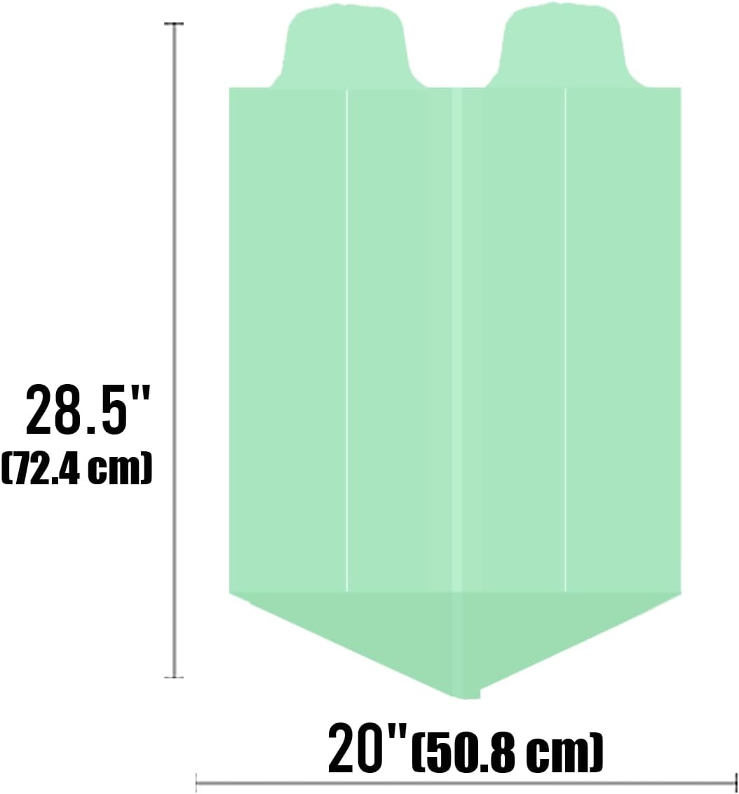 4-6 Gallon Flap Tie Compostable Trash Bags, 304 Count, Compost Bags Kitchen Trash Bags, Sturdy Biodegradable Garbage Bags Food Scrap Waste Bags, ASTM D6400, US BPI Certified