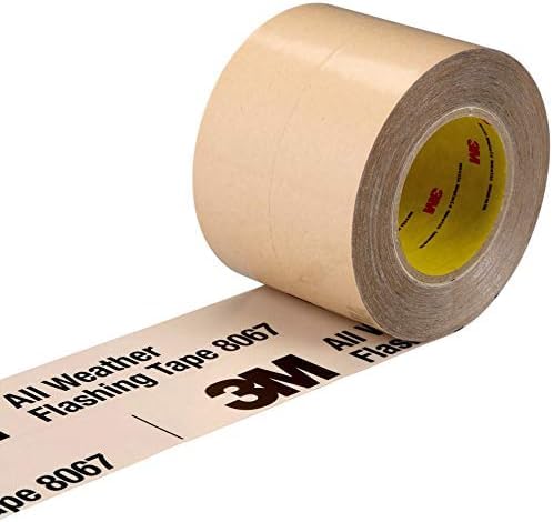 3M All Weather Flashing Tape 8067-3" x 75ft, Waterproof Seals for Doors, Windows in Wood Frame Construction (Pack of 12)