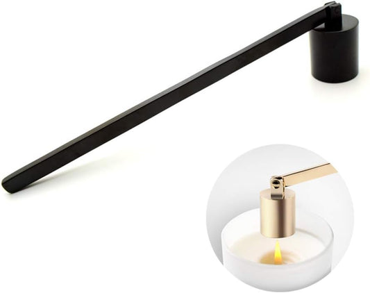 Candle Snuffer, Candlesnuffers Wick Snuffer Candle Extinguisher Accessory for Putting Out Extinguish Candle Wicks Flame Safely, Black