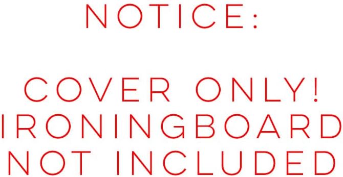 TIVIT Ironing Board Cover 13 x 44 Small Chemical Free Eco-Friendly Padded Covers - Unbleached, Untreated Natural Cotton & Wool Pad - 2 Layer, 3 Fastener Straps, Pull Bungee Cord - Made in Italy