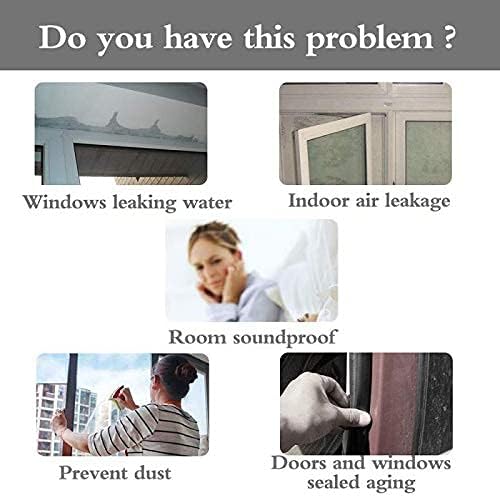 Weather Stripping Door Seal Strip,Door Strip Bottom for Doors Silicone Sealing Sticker Adhesive for Doors and Windows Gaps of Anti-Collision Silicone 5M/16FT (35MM, Transparent)