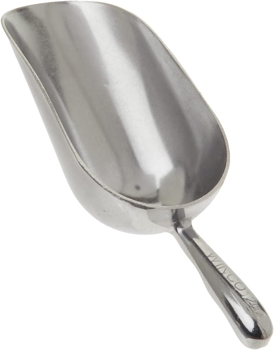 Winco Aluminum Utility Scoop, 12-Ounce, Medium