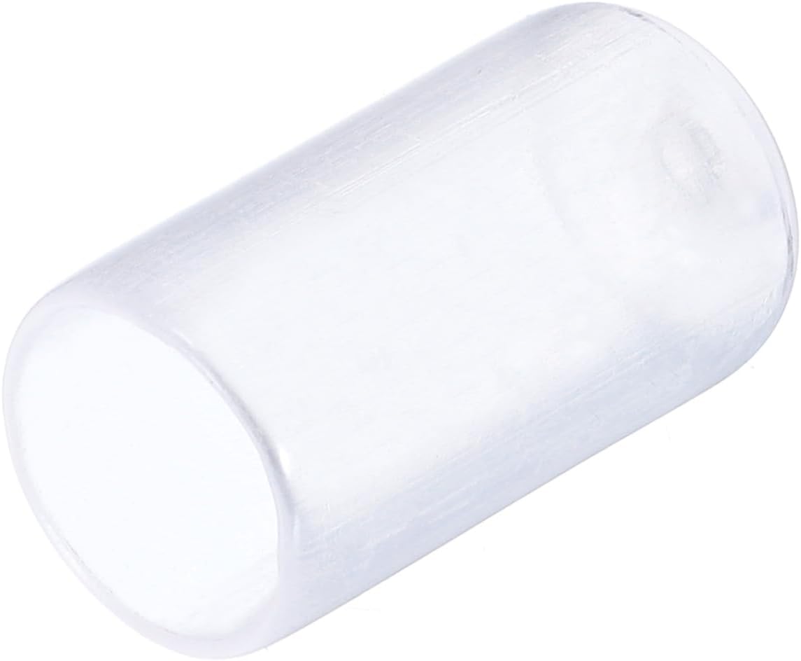 uxcell 20pcs Rubber End Caps 10mm(3/8") ID Vinyl PVC Round Tube Bolt Cap Cover Screw Thread Protectors Clear