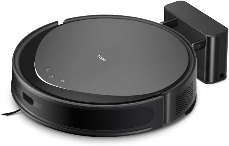 Tapo Ultra-Slim LiDAR Smart Navigation Robot Vacuum and Mop, 5300Pa Max, 97%+ Dust Pickup, Customizable Cleaning, Self-Charging, Works w/Alexa & Google Home, RV20 Max