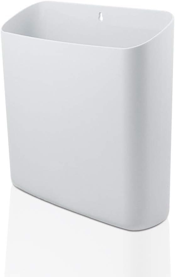 Picowe Magnetic Laundry Storage, Large Lint Holder Bin, Space-Saving Trash Container Hanging on Dryer, Washer or Wall Mount (Gray White)