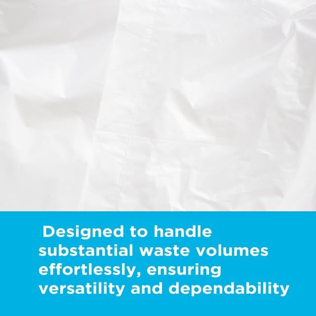 40-45 Gallon Trash Bags, 1.1 Mil Thickness, Clear Bags, 45 Gallon Trash Bags Heavy Duty, 40" x 46", 100 Count, Ideal for Janitorial, Industrial, Recycling