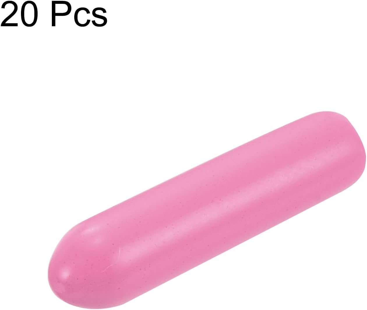 uxcell 20pcs Rubber End Caps 3mm(1/8 inch) ID Vinyl PVC Round Tube Bolt Cap Cover Screw Thread Protectors Pink