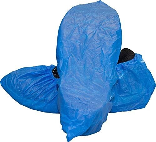 CleanPro® Disposable Polyethylene Shoe Covers (Pack of 300) (2X-Large, Blue)