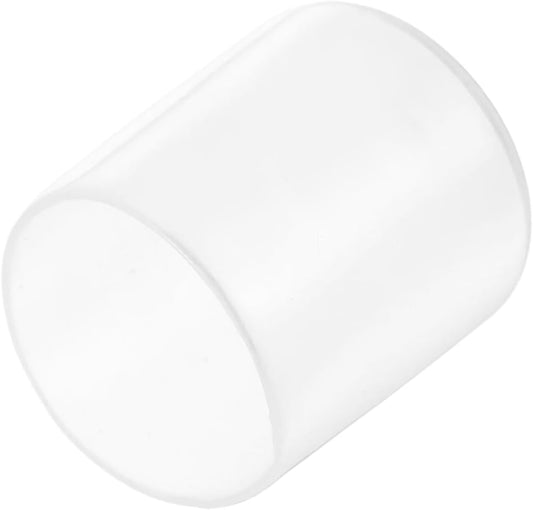 uxcell 20pcs Rubber End Caps Protective Caps 26mm(1 Inch) ID Vinyl PVC Round Tube Bolt Cap Cover Screw Thread Protectors, Clear