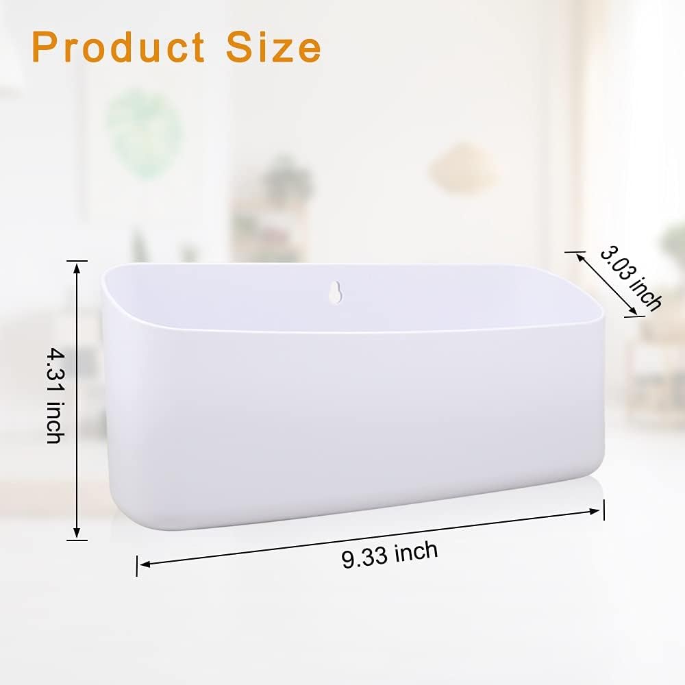 Picowe Magnetic Laundry Storage, Lint Holder Bin for Laundry Room, Space-Saving Trash Container Hanging on Dryer, Washer or Wall Mount Trash Bin (Gray White)