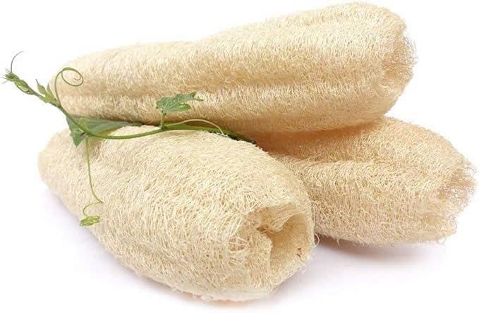Natural Whole Loofah Dish Sponge (Pack 3) - Multipurpose Dish Sponges - 100% Biodegradable Compostable, Dishwashing Scouring Pad, Zero Waste