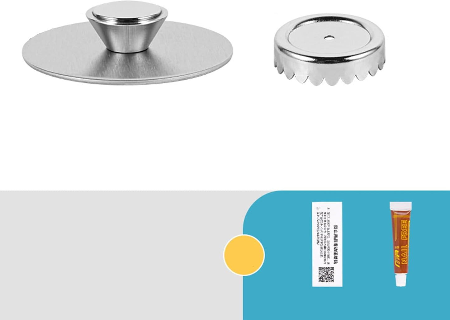 Magnetic Soap Holder, Stainless Steel Wall Mount Waterproof Bathroom Organizer for Showers/Sinks (Soap Holder-Glue)