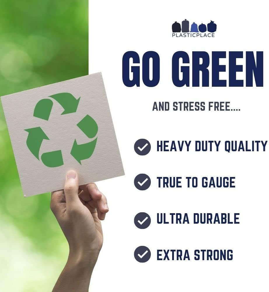 55 Gallon Recycling Bags, 1.5 Mil, Blue, 38x55, 100/Case