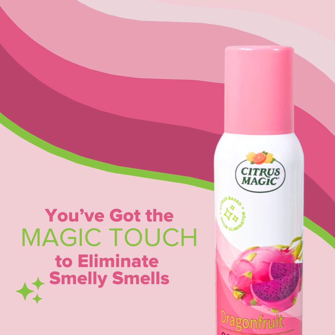 Citrus Magic Odor Eliminating Air Freshener Spray, Assorted Fragrances - Georgia Peach, Dragonfruit, Citrus and Sage, Grapefruit