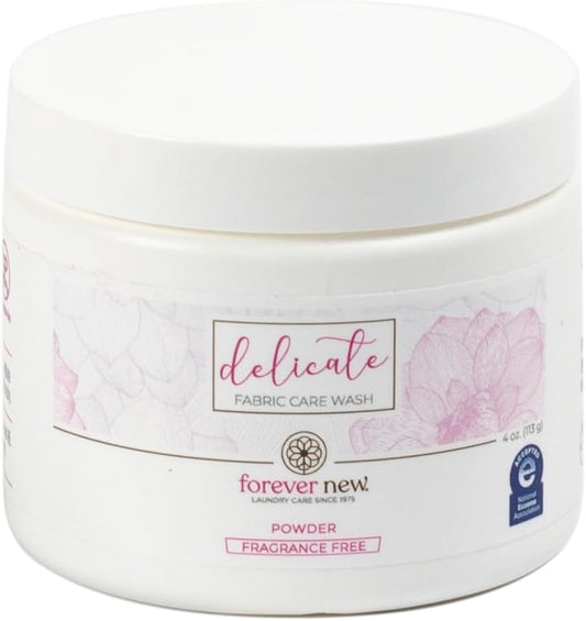 FOREVER NEW Granular Laundry Detergent – Nontoxic Powder Laundry Detergent, Safe for Colors & Sensitive Skin - Essential Laundry Supplies, Delicate Fabric Care Wash (Unscented, 4 oz)