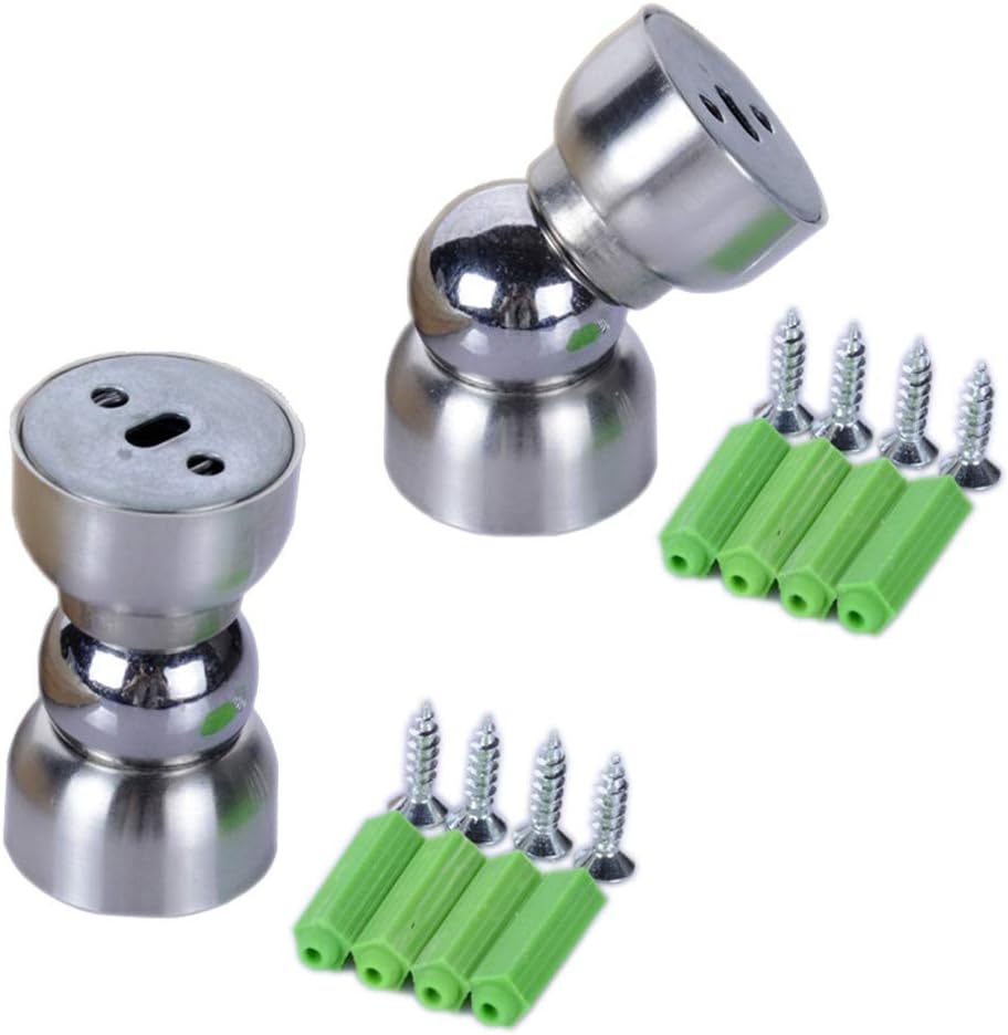 Ultra Short Type Brushed Stainless Steel Magnetic Door Stopper, Ultra Mini Home Office Commercial Door Stop (Stainless Steel)