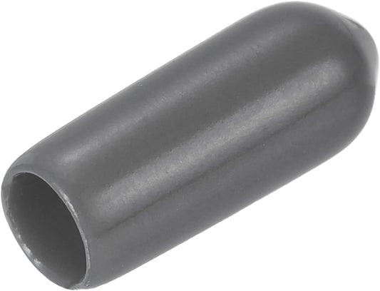 uxcell 20pcs Rubber End Caps 5mm(3/16") ID Vinyl PVC Round Tube Bolt Cap Cover Screw Thread Protectors Dark Grey